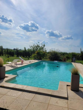 Villa provençale à Arles avec piscine privée et vue jardin.